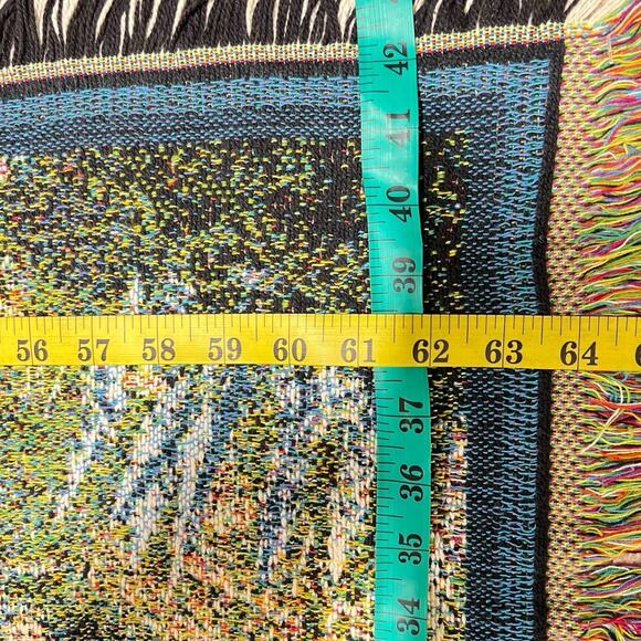 Thomas Kinkade Throw Blanket Lamplight Bridge Painter of Light Tapestry 63x42 - Picture 11 of 12